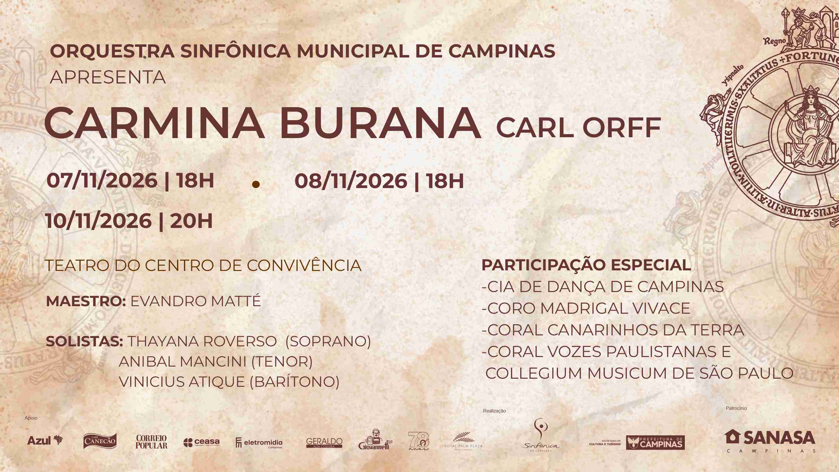 CONCERTO OSMC - CARMINA BURANA